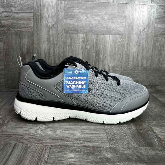 Skechers Men's size 12 Grey Mesh Lightweight Running Shoes - Picture 1 of 8